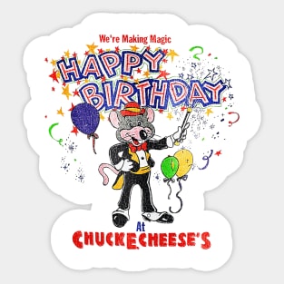 90s Happy Birthday At Chuck E Cheese Sticker